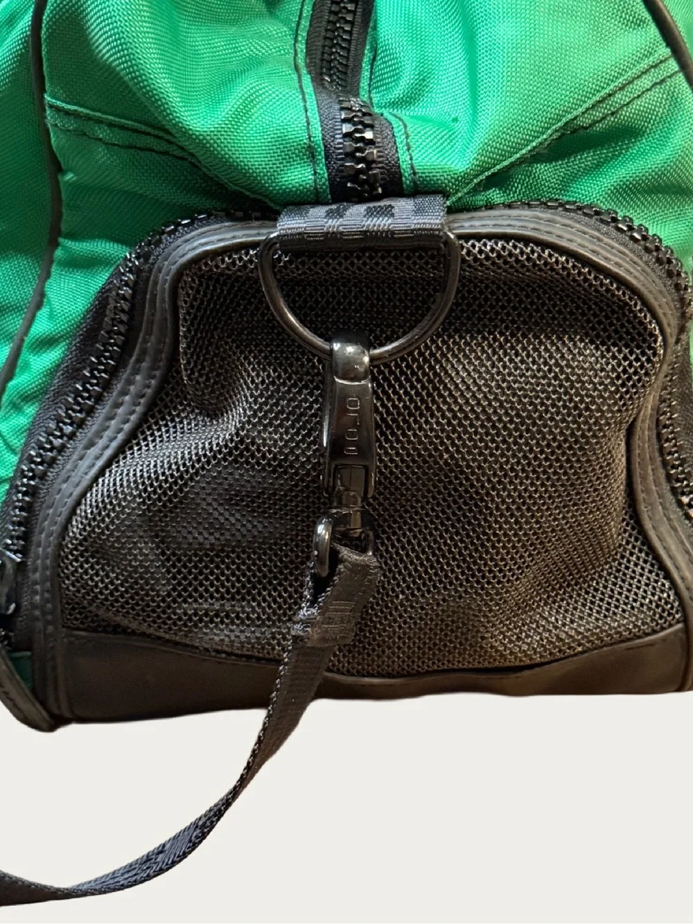 Vintage Polo Sport Ralph Lauren Green Duffel Bag Soft Case Shoe Compartment Gym